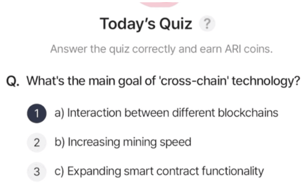 ARI Wallet Daily Quiz Answer 5 July 2025 (AriChain)